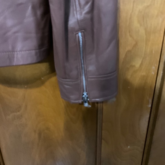 Basket weave leather jacket plus - Picture 7 of 8